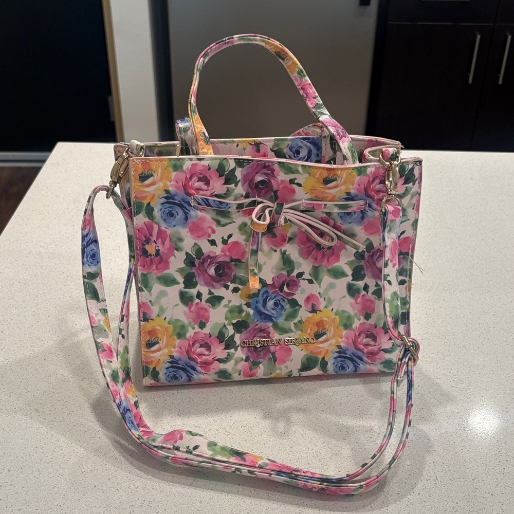 Christian Siriano Floral Bag